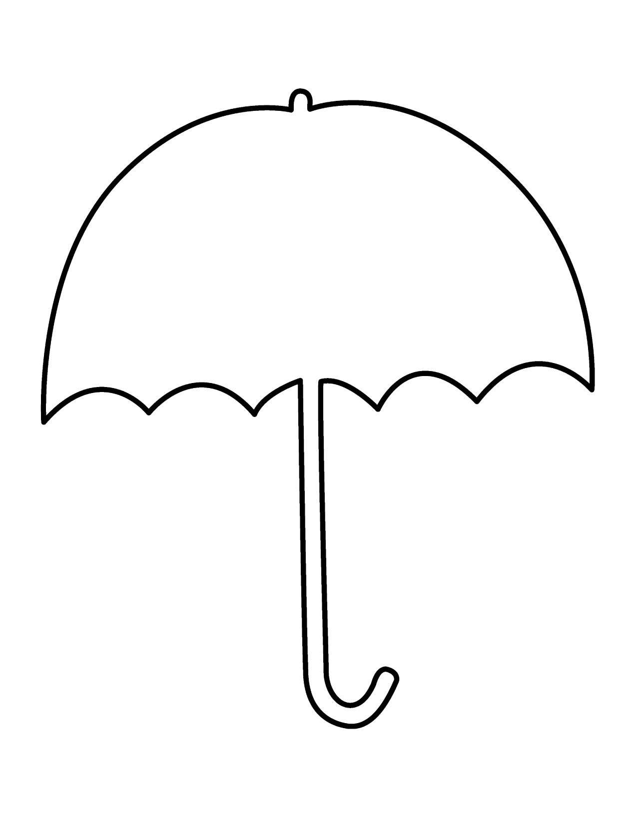 Printable Umbrella Coloring Pages