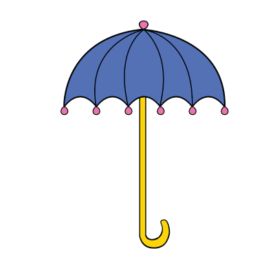 400x400 How To Draw Umbrella