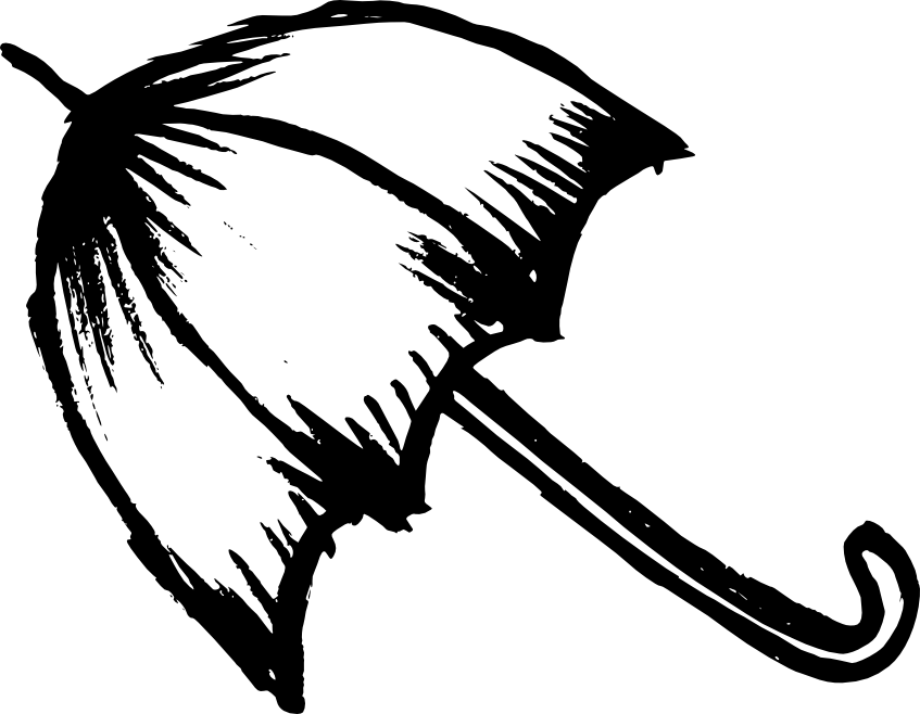 847x658 5 Umbrella Drawing (Png Transparent)