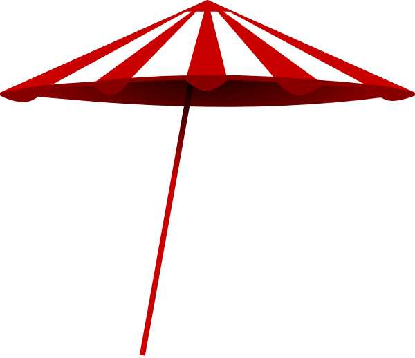600x518 Tomk Red White Umbrella Clip Art