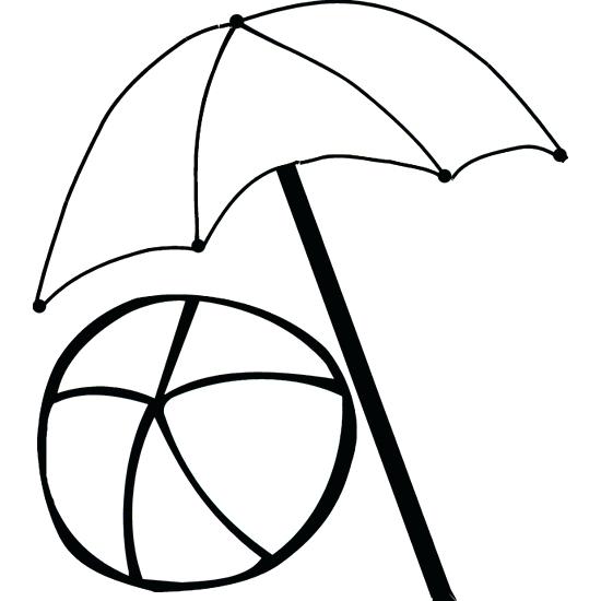 550x550 Impressive Stunning Beach Umbrella Coloring Pages New Outline Page