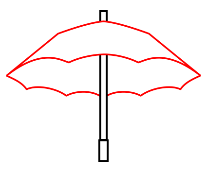 425x350 Drawing A Cartoon Umbrella