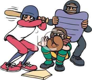 350x306 Royalty Free Clipart Image Cartoon Of A Baseball Batter Up To Bat