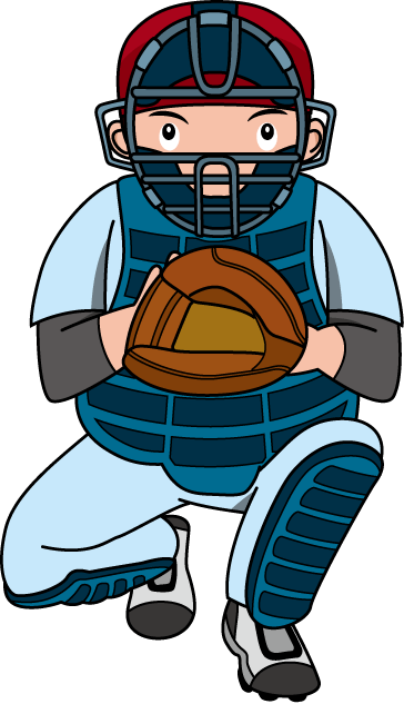 364x633 Baseball Catcher Cliparts
