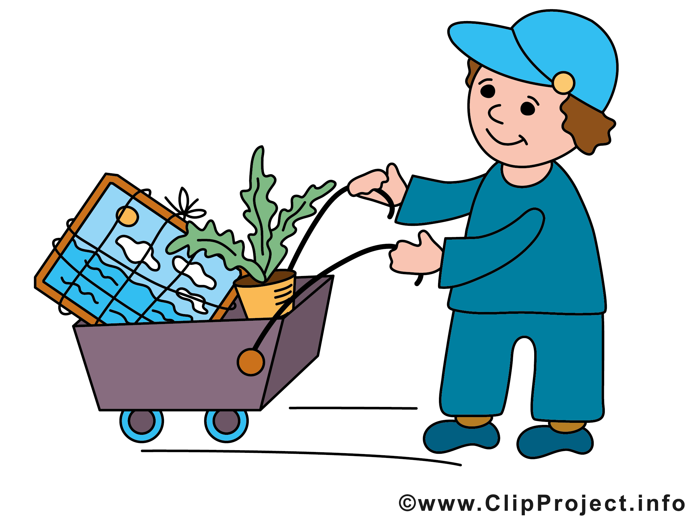 2300x1725 Umzug Cartoon Clipart