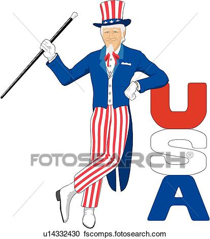 414x470 Clipart Of Uncle Sam U14332430