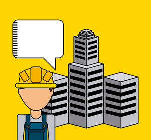 300x277 Female Engineer And Sign Under Construction Illustration Royalty