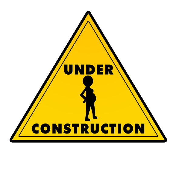 600x557 Baby Under Construction Clipart
