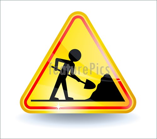 500x444 Under Construction Sign Illustration