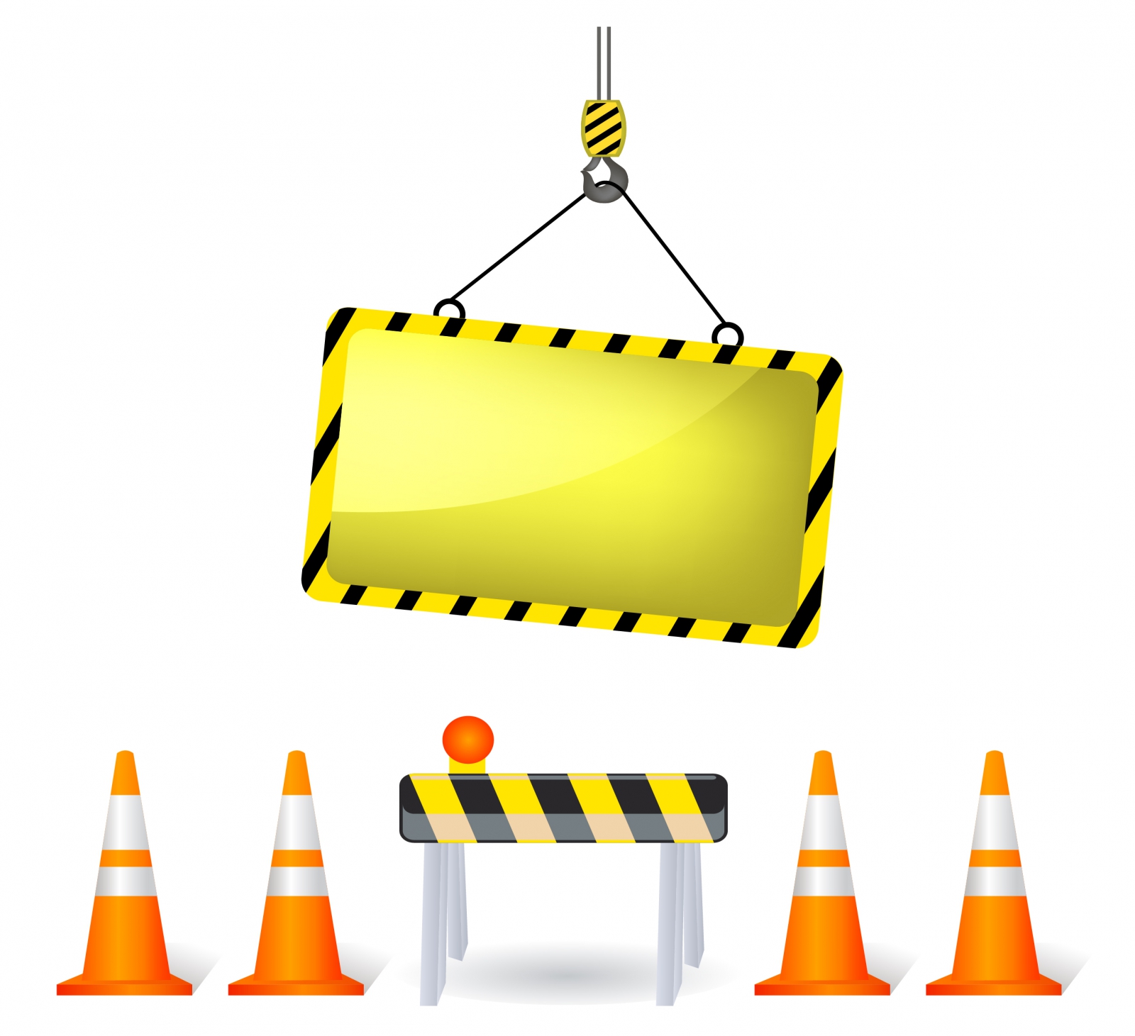 1600x1461 Under Construction Elements Free Vector 4vector