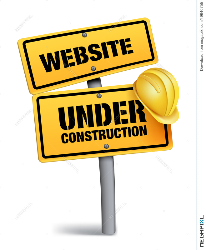 659x800 Website Under Construction Sign In White Background Illustration