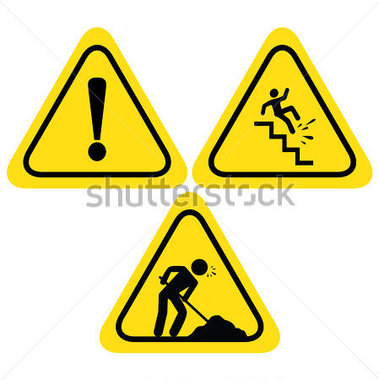 379x380 Hazard Warning Symbols Clip Art