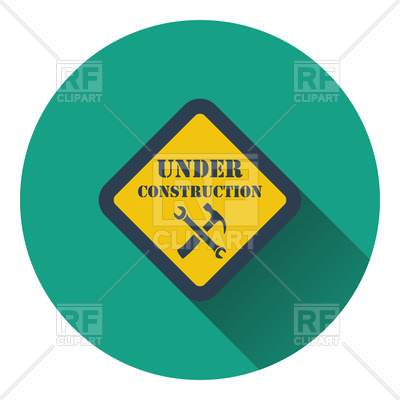 400x400 Icon Of Under Construction Royalty Free Vector Clip Art Image