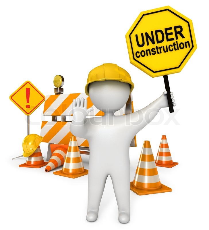 728x800 Under Construction Barrier Traffic Cones Road Sign Construction