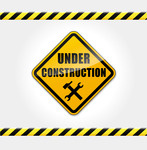 147x150 Under Construction Sign Royalty Free Vector Clip Art Image