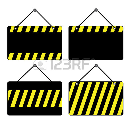 450x450 Illustration Of Hanging Under Construction Notice Board Isolated