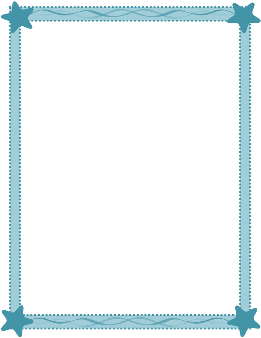 850x1100 Frame Sea Clip Art Download