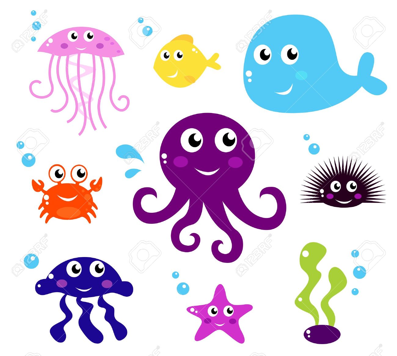 1300x1166 Sea Animals Clip Art Clipart Sea Creatures Clip Art By Pinkpueblo