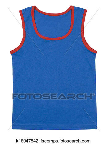 348x470 Stock Photo Of Sleeveless Children's Shirt Isolated On White