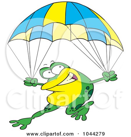 450x470 Royalty Free (Rf) Clip Art Illustration Of A Cartoon Skydiver