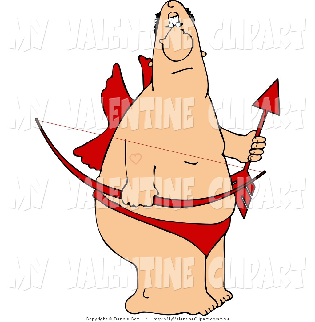 1024x1044 Valentine's Clipart Of A Valentine Cupid Man In Underwear