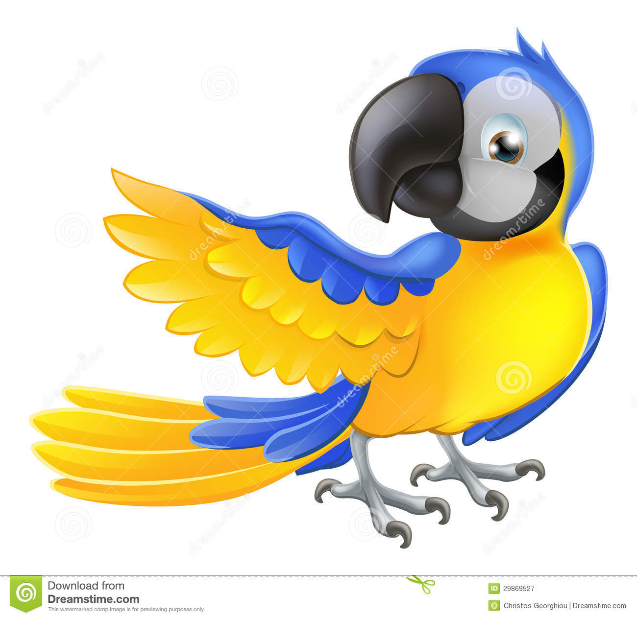 1300x1264 Cute Clipart Parrot