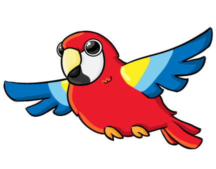 432x338 Cute Clipart Parrot