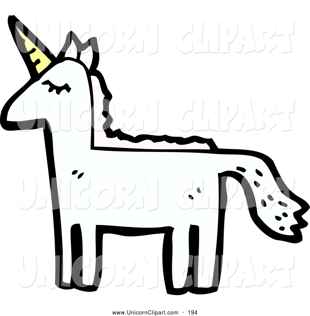 1024x1044 Fantasy Vector Clip Art Of A Majestic Unicorn Looking Left By