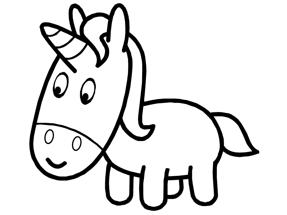 957x718 Drawn Unicorn Clipart