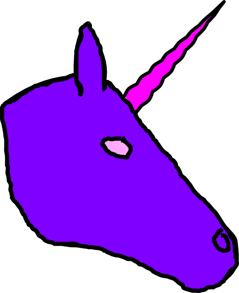 486x595 Unicorn Purple Big Clip Art