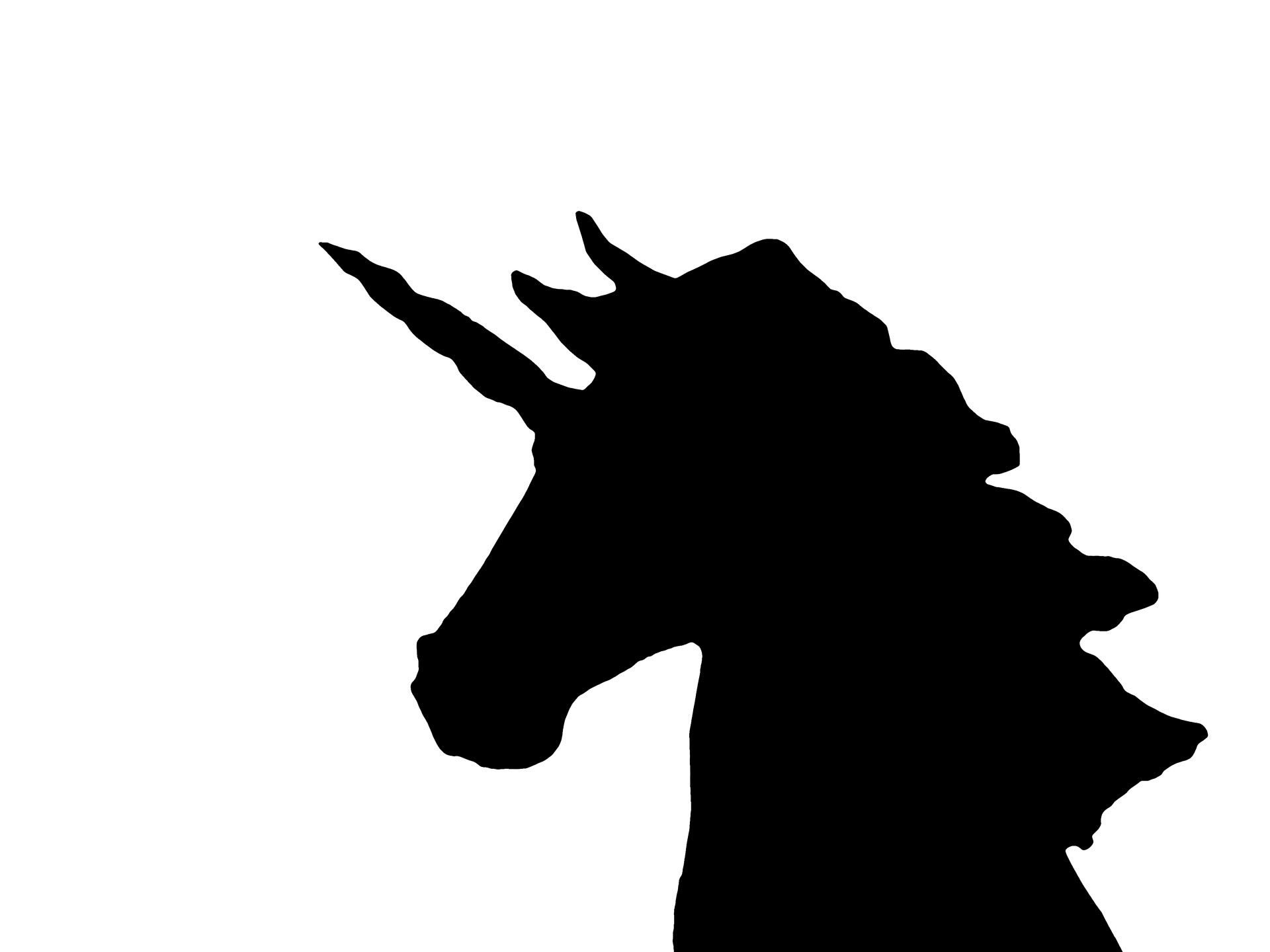 1920x1440 Unicorn Silhouette Images Public Domain Pictures Page 1 Clipart