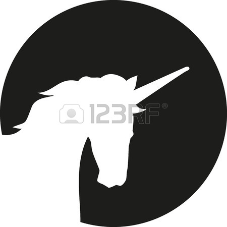 450x450 Unicorn Head Caligraphy Royalty Free Cliparts, Vectors, And Stock