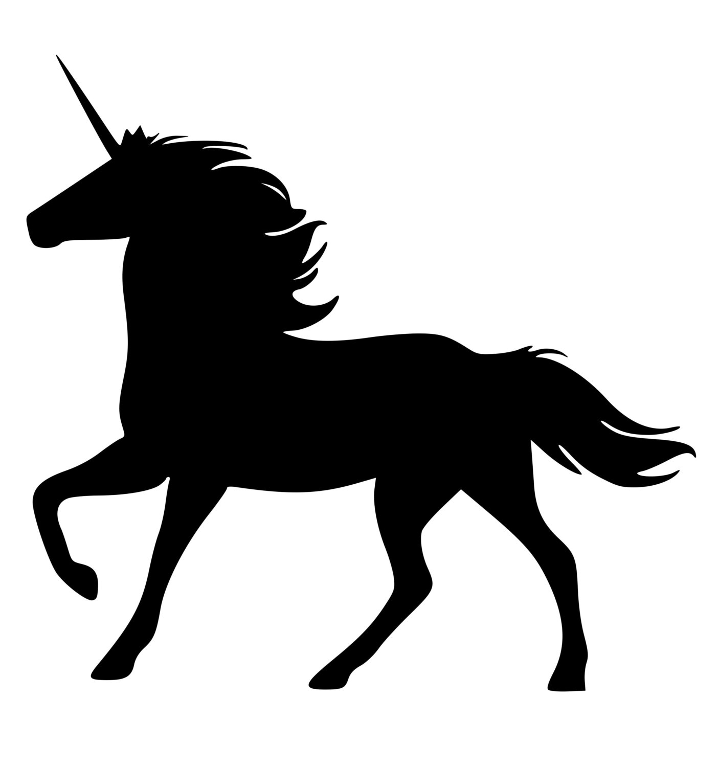 1406x1500 Best Unicorn Silhouette