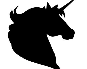 340x270 Unicorn Head Decal Etsy