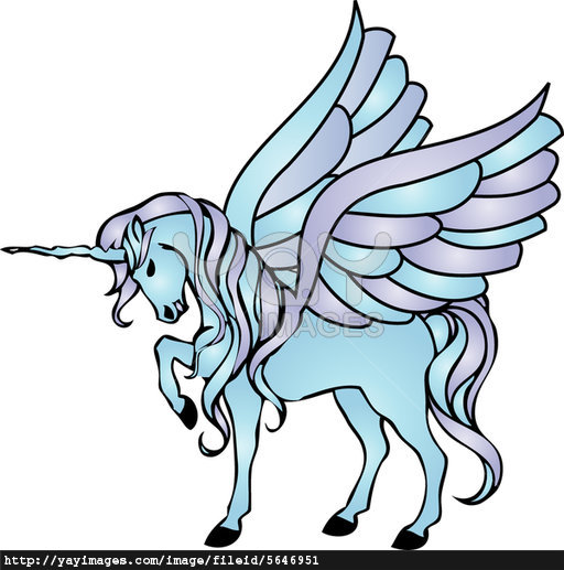 512x517 Unicorn With Wings Tattoo Outline Drawing And Coloring For Kids