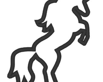 340x270 Unicorn Applique Etsy