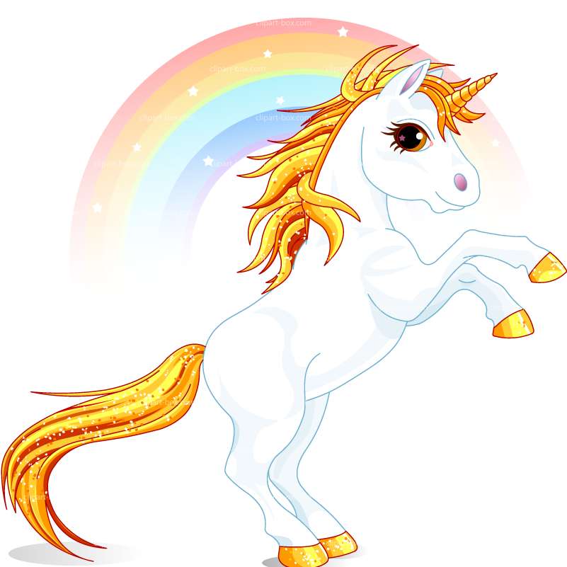 801x801 Rainbow And Unicorn Clipart