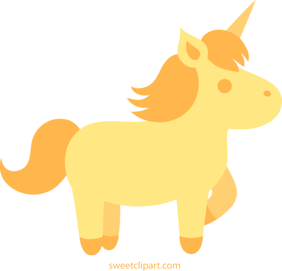 550x529 Yellow Clipart Unicorn