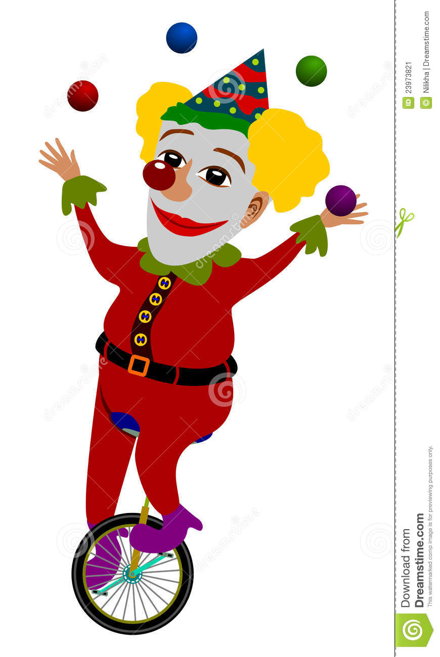 870x1300 Clown Clipart Unicycle