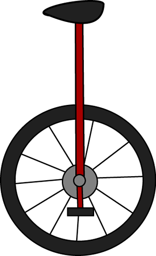 305x500 Unicycle Clip Art