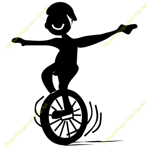 500x500 Black Men Riding Unicycles And Clipart Panda
