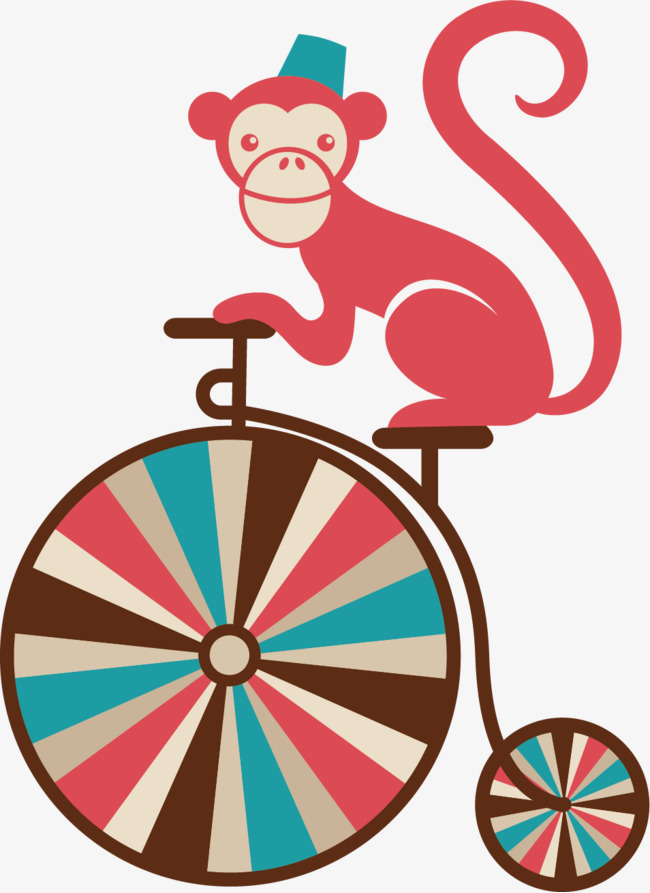 650x893 Monkey Unicycle Png Vector Elements, Monkey, Vector, Wheelbarrow
