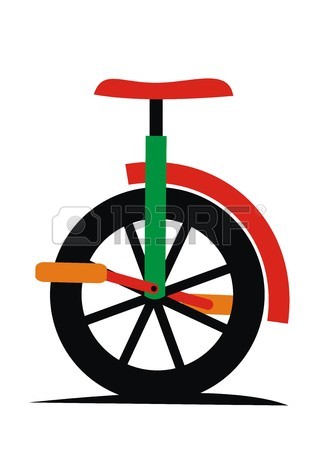 318x450 Boy And Unicycle, Coloring Book Royalty Free Cliparts, Vectors
