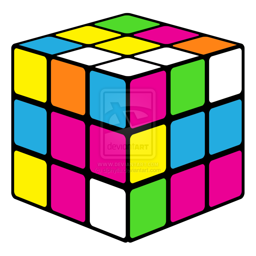 900x900 Cube Clipart One