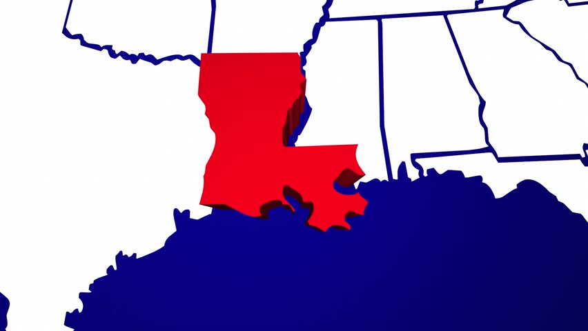 852x480 Alabama Al United States Of America 3d Animated State Map Stock