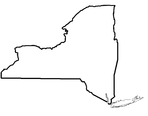 501x395 New York State Map Clipart