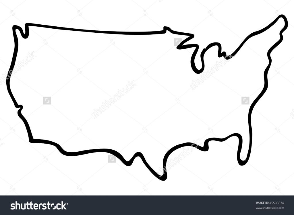 1024x750 States Simple Outline Clipart