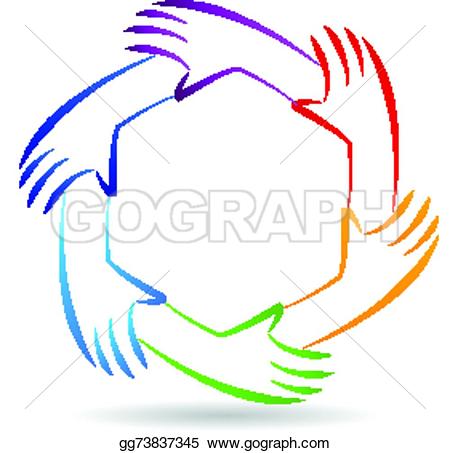 450x453 Handprint Clipart Unity Hand Logo