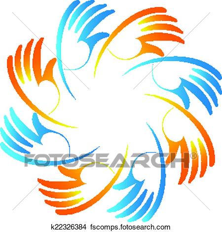 450x470 Clipart Of Teamwork Business Unity Hands Logo K22326384