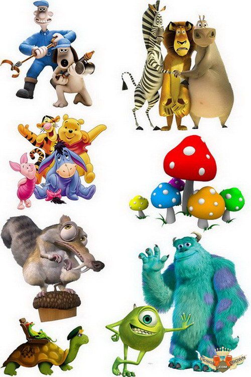 500x750 Cartoon Heroes Clip Art From Disney, Universal, Paramount Movies